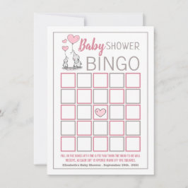 Elephant Hearts Baby shower Bingo