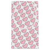 Elephant Hearts Baby shower Dank je wel gunst Klein Cadeauzakje (Achterkant)