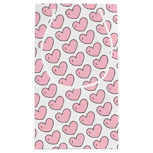 Elephant Hearts Baby shower Dank je wel gunst Klein Cadeauzakje (Achterkant)