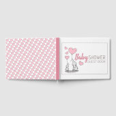 Elephant Hearts Baby shower Gastenboek (Volledig)