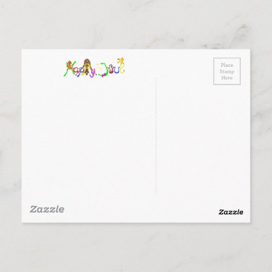 Elephant Hearts beroemd gemaakt door The Happy Juu Briefkaart (Achterkant)