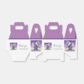 Elephant heerlijke Paarse bloem bedankt Bedankdoosjes (Uitgevouwen)