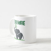 Elephant Herbivore Plant Eating Koffiemok (Voorkant links)