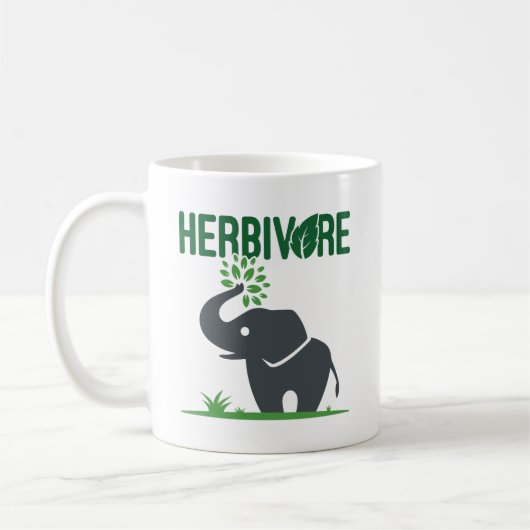 Elephant Herbivore Plant Eating Koffiemok (Links)