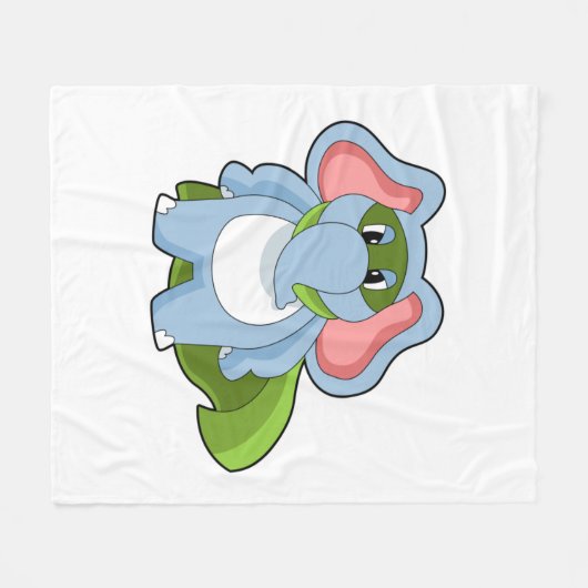 Elephant Hero Fleece Deken (Voorkant (Horizontaal))