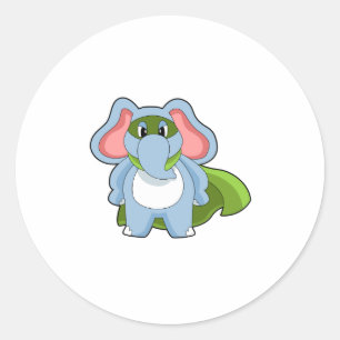 Elephant Hero Ronde Sticker