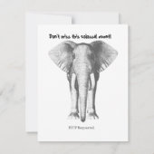 Elephant—Het zal een enorme dag zijn. Kaart (Achterkant)