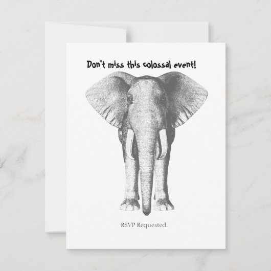 Elephant—Het zal een enorme dag zijn. Kaart (Achterkant)