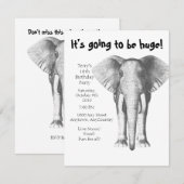 Elephant—Het zal een enorme dag zijn. Kaart (Voorkant / Achterkant)