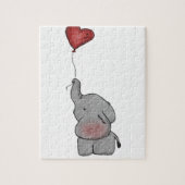 Elephant Holding ballon Legpuzzel (Verticaal)