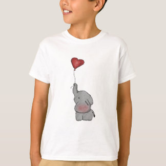 Elephant Holding ballon T-shirt