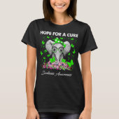 Elephant Hope a cure as awareness T-shirt (Voorkant)