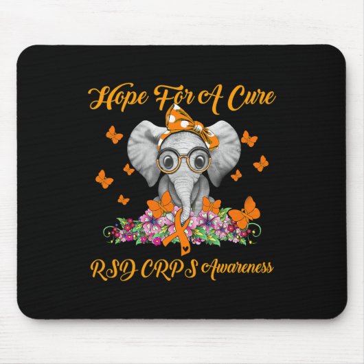 Elephant Hope for Cure RSD CRPS Awareness Muismat (Voorkant)