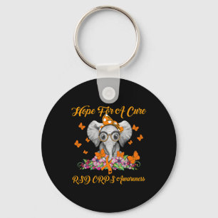 Elephant Hope for Cure RSD CRPS Awareness Sleutelhanger