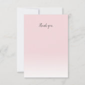 Elephant Hot Air Ballon Baby shower Bedankkaart (Achterkant)