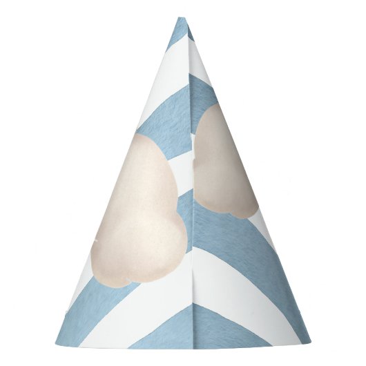 Elephant Hot-Air Ballonparty Pet Feesthoedjes (Achterkant)