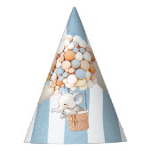 Elephant Hot-Air Ballonparty Pet Feesthoedjes (Voorkant)