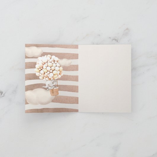 Elephant Hot-Air Ballonuitnodiging (Binnen)