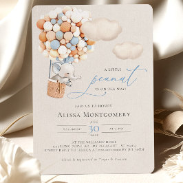 Elephant Hot-Air Ballonuitnodiging Kaart