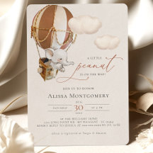 Elephant Hot-Air Ballonuitnodiging