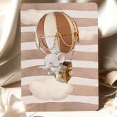 Elephant Hot-Air Ballonuitnodiging Kaart