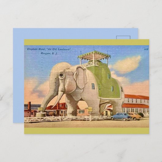  Elephant Hotel Briefkaart (Voorkant / Achterkant)