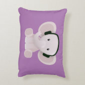 Elephant houdt van muziek accent kussen (Achterkant (Verticaal))