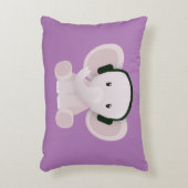 Elephant houdt van muziek accent kussen (Voorkant(Verticaal))