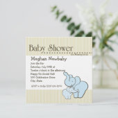 Elephant Hugs Baby shower Kaart (Staand voorkant)