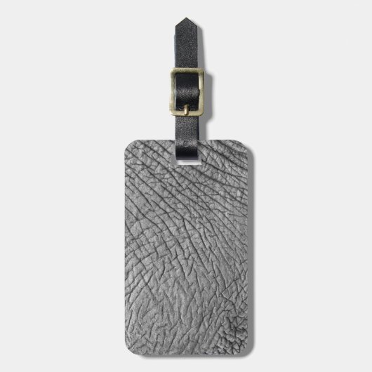 Elephant huid bagagelabel (Voorkant verticaal)