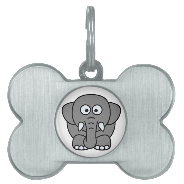 Elephant Huisdieren Naamplaatje (voorkant)