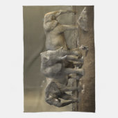 Elephant Hunter over Safari Theedoek (Verticaal)