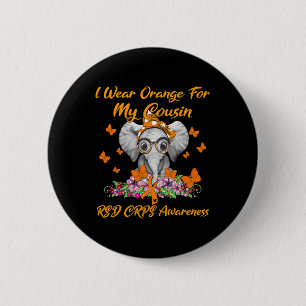Elephant I Draag Sinaasappel voor mijn neef RSD CR Ronde Button 5,7 Cm