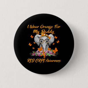 Elephant I Draag Sinaasappel voor mijn papa RSD CR Ronde Button 5,7 Cm