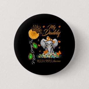 Elephant I Draag Sinaasappel voor mijn papa RSD CR Ronde Button 5,7 Cm