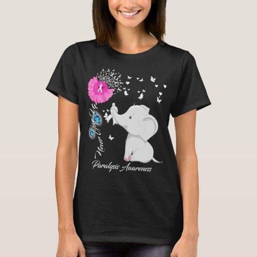 Elephant I Draag voor paralyse T-shirt (Voorkant)