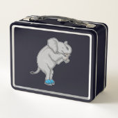 Elephant Ice skating Ice schaatsen (Achterkant)