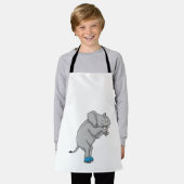 Elephant Ice skating Ice schaatsen Schort (Gedragen)