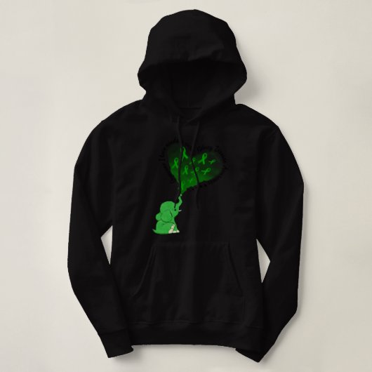 Elephant Iemand van wie ik hou heeft een echte nie Hoodie (Design voorkant)