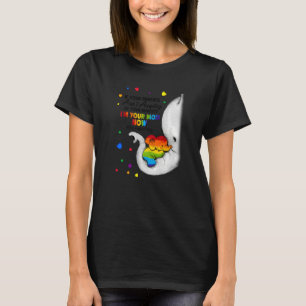 Elephant Ik ben je moeder nu LGBT Free Mam Hugs LG T-shirt