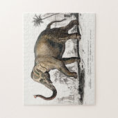 Elephant Illustration  Art Print Legpuzzel (Verticaal)