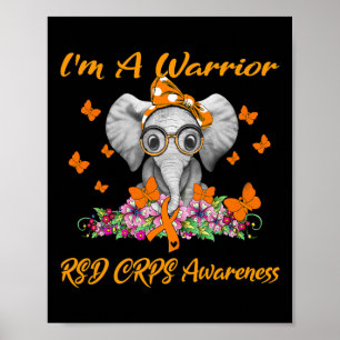 Elephant I'm A Warrior RSD CRPS Bewustzijn Poster