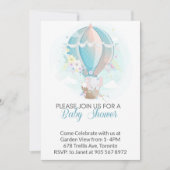 Elephant in Baby shower voor luchtballon Kaart (Voorkant)