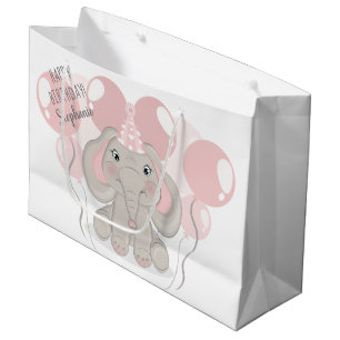 Elephant in Birthday Party Pet Groot Cadeauzakje