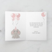Elephant in Birthday Party Pet Kaart (Binnen)