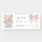 Elephant in Birthday Party Pet Spandoek (Horizontaal)