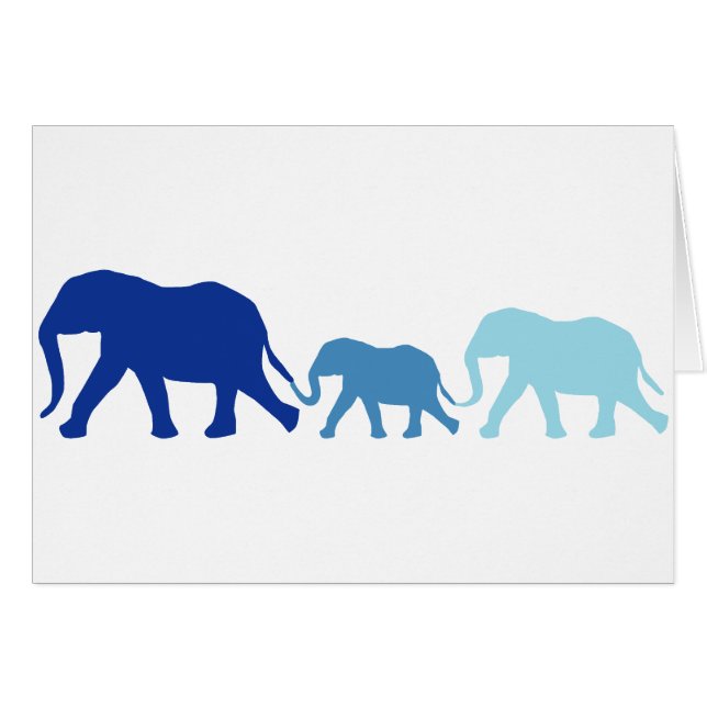 Elephant in Blue (Voorkant Horizontaal)