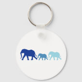 Elephant in Blue Sleutelhanger (Voorkant)