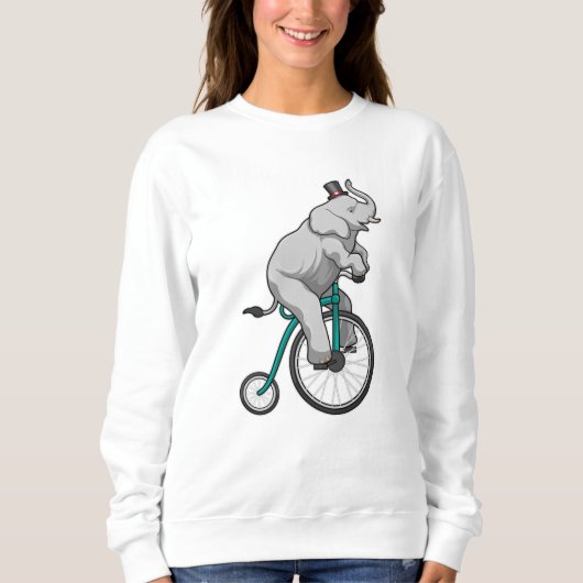 Elephant in Circus met fiets Trui (Voorkant)