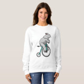 Elephant in Circus met fiets Trui (Voorkant volledig)